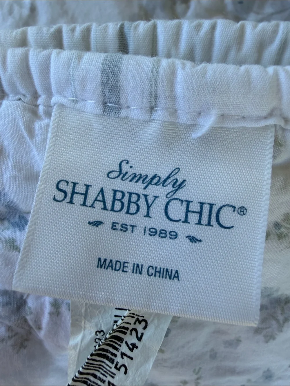 Simply Shabby Chic British Rose 2-Piece King Quilt Set Reversible Blue Gray GUC